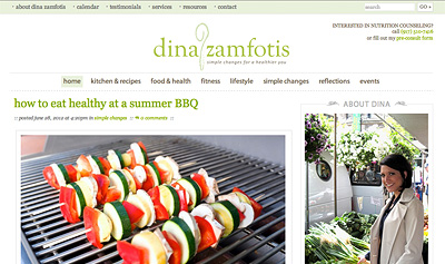 Screenshot of Dina Zamfotis