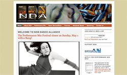 Screenshot of New Dance Alliance