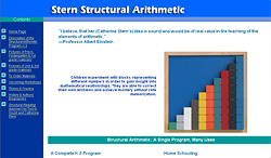 Screenshot of Stern Structural Arithmetic